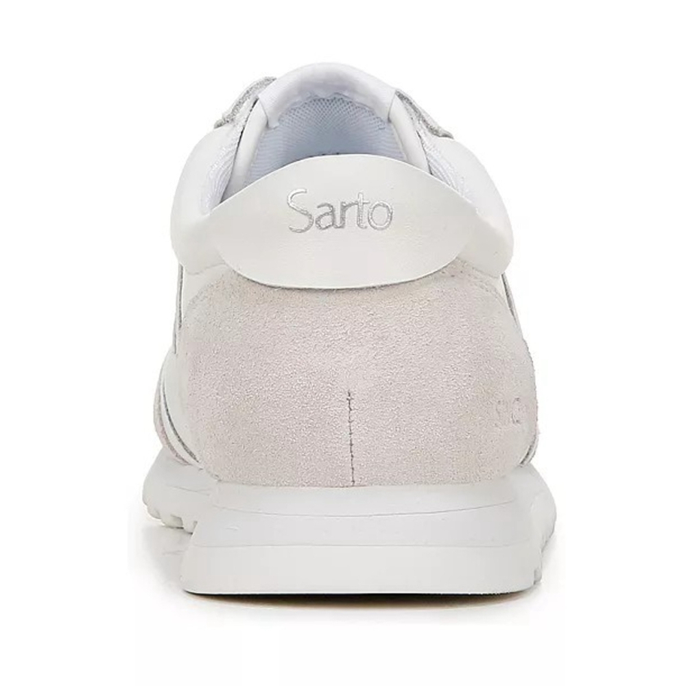 Franco Sarto Womens Matera Suede Leather Casual Sneakers SZ 9.5 M WHITE - Picture 5 of 12